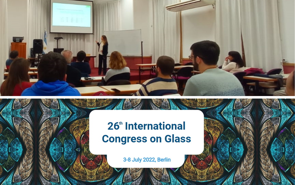 Defensa de tesis y participación en el Congreso Internacional del Vidrio (ICG) de la becaria Clara Soubelet